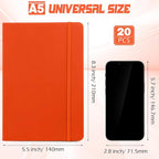 Honoson 20 Pack Lined Journal Notebooks A5 Hardcover Executive Notebook 5.5" x - Image 2