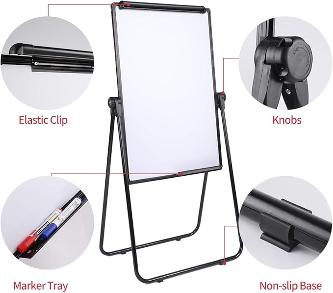 Dry Erase Board with Stand, Double Sided Magnetic Whiteboard, 24 x 36 Portable - Image 5