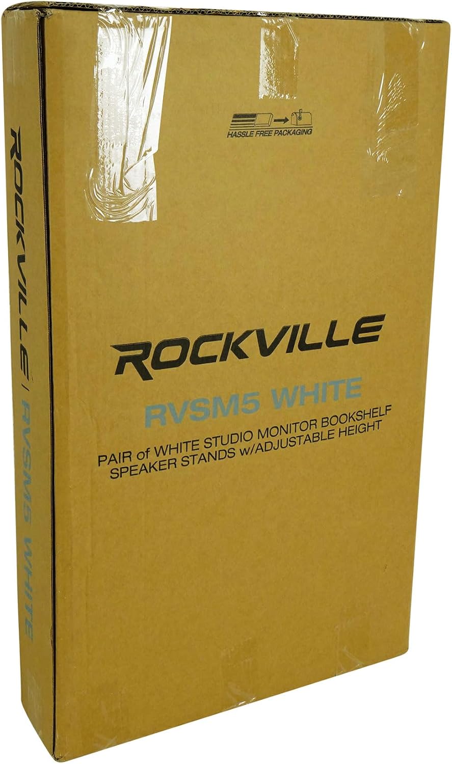 Rockville RVSM5 White Adjustable Studio Monitor Speaker Stands, Pair