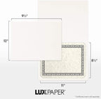 LUXPaper 9.5" x 12" Certificate Holders | White Linen | 100lb. Cover | 250 Qty - Image 4
