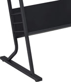 Yaheetech Tilting Drafting Table Art Craft Desk with Stool, Drawers, Black | Steel frame and MDF top adjusts 0-40° for drawing or diamond painting; 3 drawers and shelf organize supplies in small spaces.