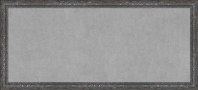 Amanti Art Grey Framed Magnetic Board 23x51 Oversize Vision Board by AmantiArt