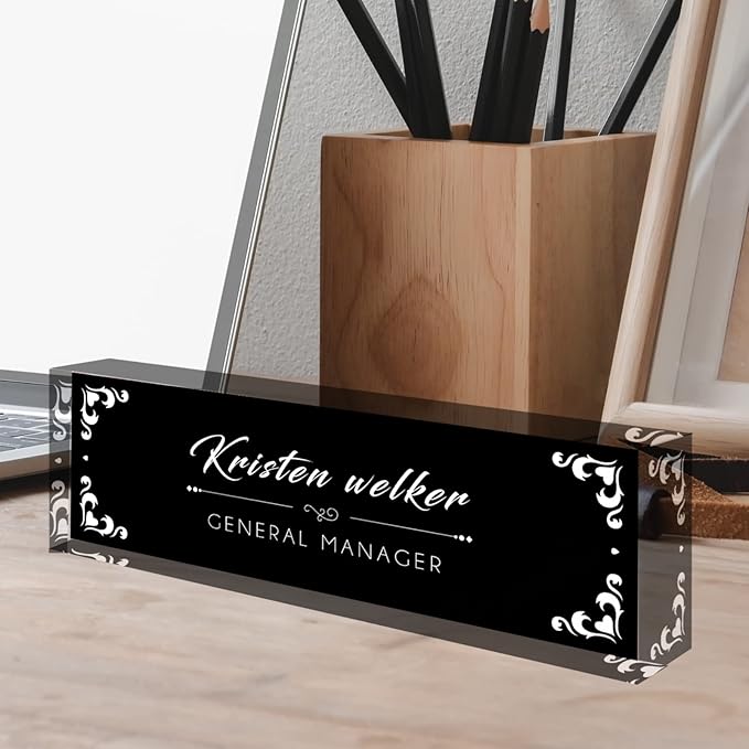 Desk Name Plate Personalized, Custom Name Plates - Image 4