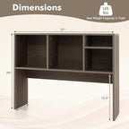 Tangkula Desktop Bookshelf, Countertop Storage Hutch - Image 3