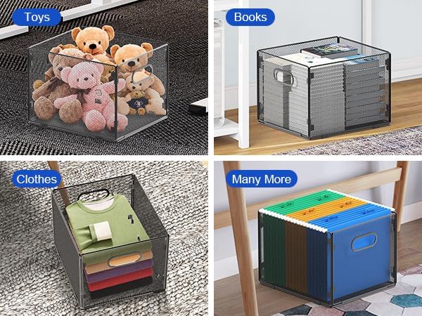 samstar 2 Pack Hanging File Organizer, Mesh File Folder Box Filing Box File - Image 5