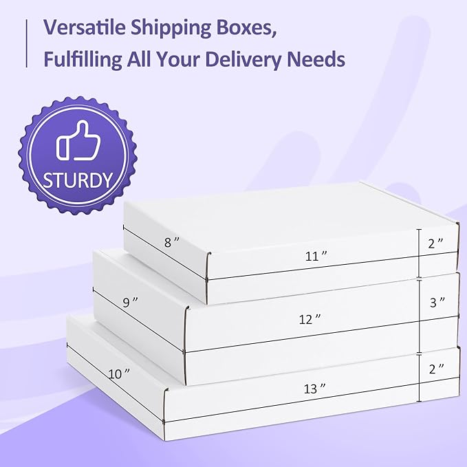 Eupako 18 Pack Small Shipping Boxes Assorted Sizes, Cardboard Boxes - Image 4