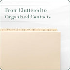 Gallery Leather A-Z Dividers for 3 Ring Binder - Image 6