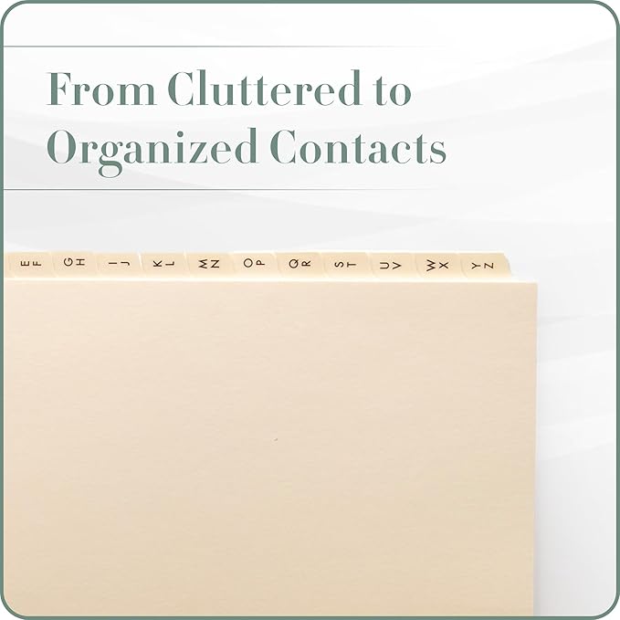 Gallery Leather A-Z Dividers for 3 Ring Binder - Image 6