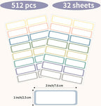 STARLIBOO Removable Labels, Removable Colored Labels Stickers, Self-Adhesive - Image 3