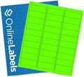 Neon Green Address Labels by OnlineLabels