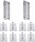 10 Pack 6" Length Aluminum Corridor Sign Holder, 1/8" Substrate, Corridor Mount by SINKAA