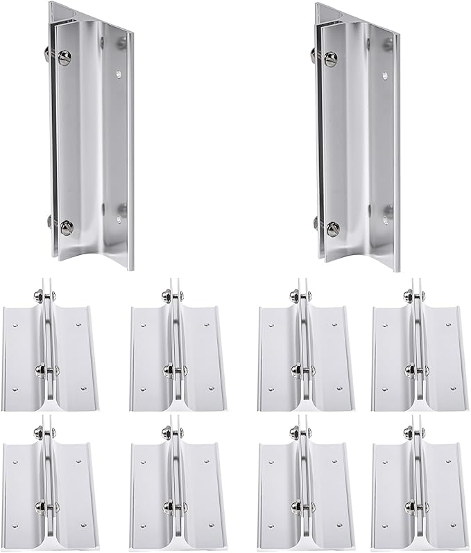 10 Pack 6" Length Aluminum Corridor Sign Holder, 1/8" Substrate, Corridor Mount by SINKAA
