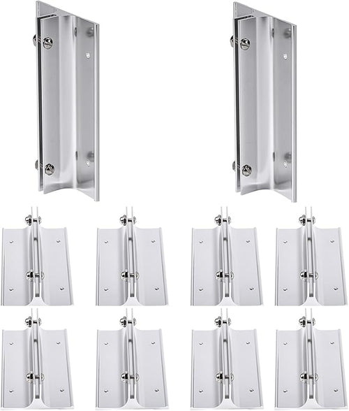 10 Pack 6" Length Aluminum Corridor Sign Holder, 1/8" Substrate, Corridor Mount by SINKAA