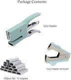 Aacehlh Small Hand-held Stapler Set, 15 Sheet Capacity, Includes 750Pcs Staples - Image 2