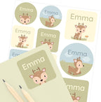 Large Name Labels for Kids by Teddylabels