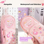 Fiaoudm Large Capacity Kawaii Pink Pencil Case & Pencil Pouch – Cute - Image 4