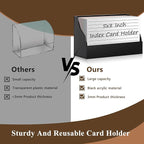 SHIQIKEJIPTY 5X8 Index Card Holder Acrylic Black Note Card Holder Index Card - Image 4