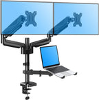 mountup dual monitor and laptop mount, adjustable monitor, main product view