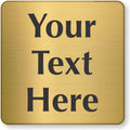 SmartSign Custom Brass Sign