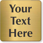 SmartSign Custom Brass Sign