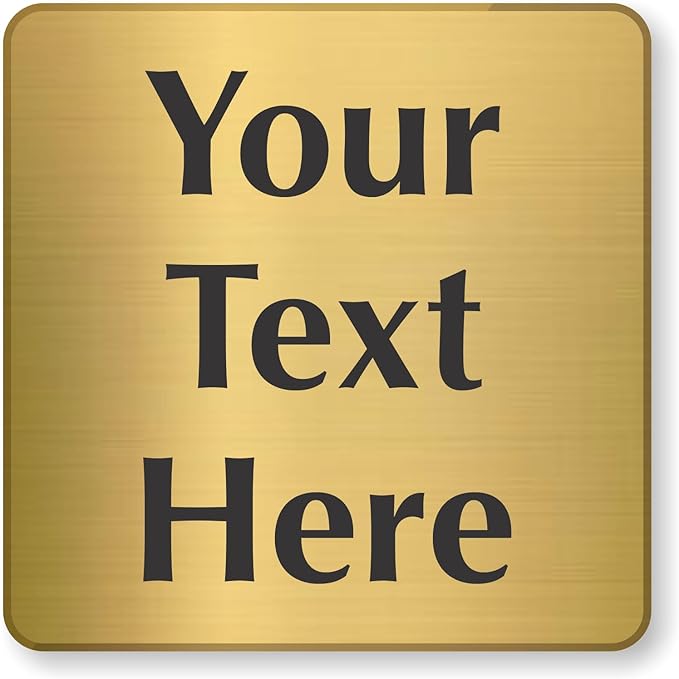 SmartSign Custom Brass Sign by SmartSign