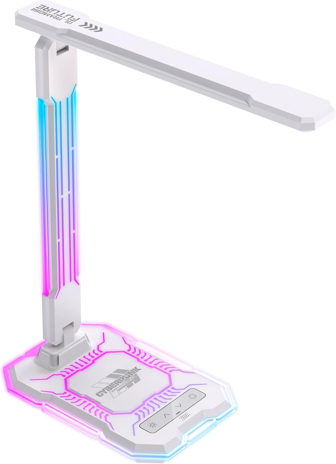 WILIT Desk Lamp for College Dorm Room, RGB Gaming Desk Light with Wireless Ch...