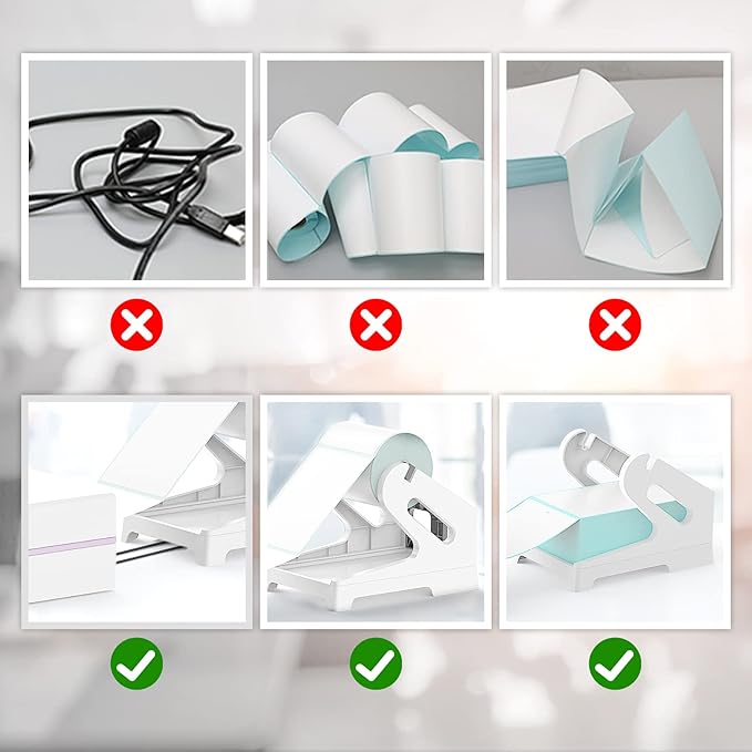 Vazioyar Thermal Label Holder for Rolls and Fan-Fold Labels, Sticker Roll - Image 5