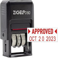 ZIGEL D50 Date Stamp with Approved by ZIGEL