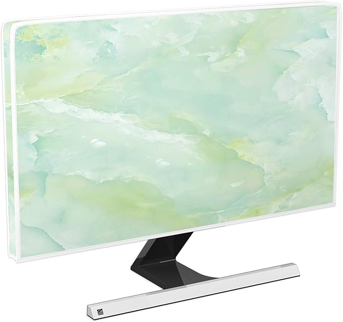 Baocicco Sage Green Marble Waterproof TV Dust Cover 50, 52 Inch Anti-Static by Baocicco