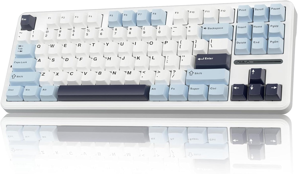 AULA F87 Wireless Mechanical Keyboard, TKL Gaming Keyboard 75%, 87 Keys