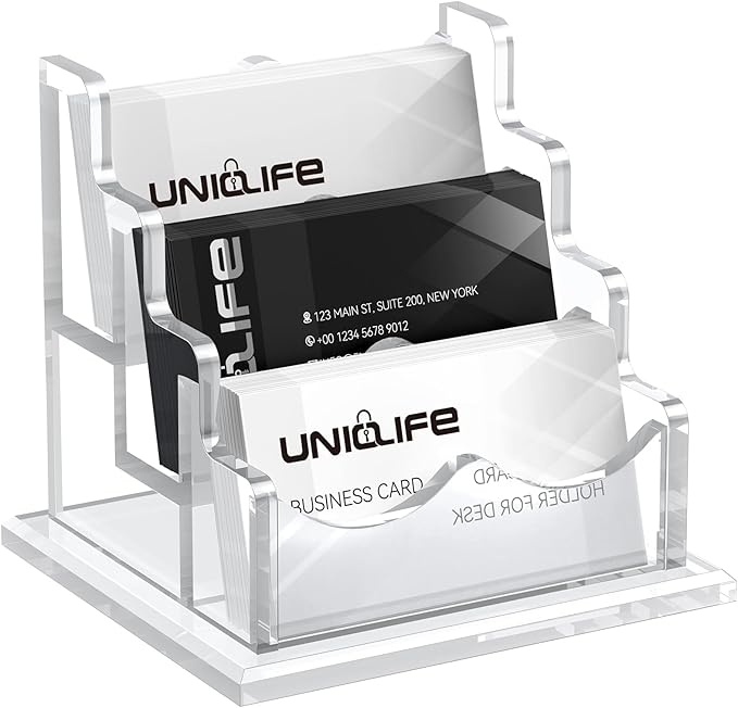 Uniclife Acrylic Business Card Holder by UnicLife