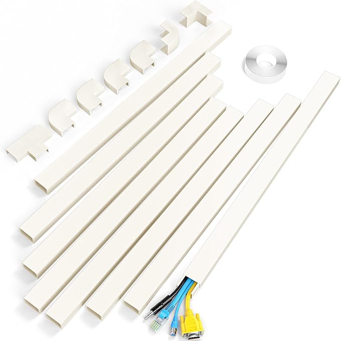 Yecaye Cord Hider, 113in Large Cord Covers by Yecaye