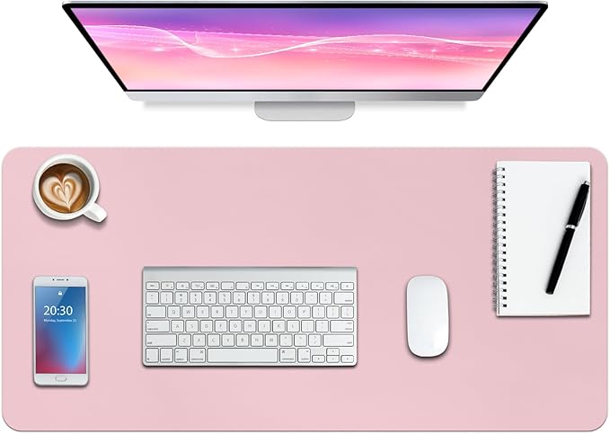Boutilon Leather Desk Pad Protector, Non-Slip Mouse Pad, Laptop Desk Pad by Boutilon