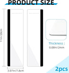 2 Pack Computer Monitor Memo Board, Acrylic Computer Monitor Sticky Note Holder - Image 2