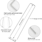 FEED GARDEN 8 Inch 100 Pack Galvanized Landscape Staples 11 Gauge Anti-Rust - Image 2