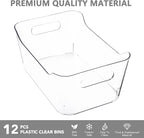 Tiawudi 12 Pack Plastic Storage Bins, Pantry Organizer, Shelf and Fridge - Image 5