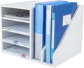 PAG Wood Desktop File Holder Organizer Mail Sorter, 15.35" W x 12.16" D x by PAG