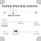 Print It - Vellum Bristol Colored Cardstock Cover Paper, 67 Lb, 8.5" X 11” - Image 3