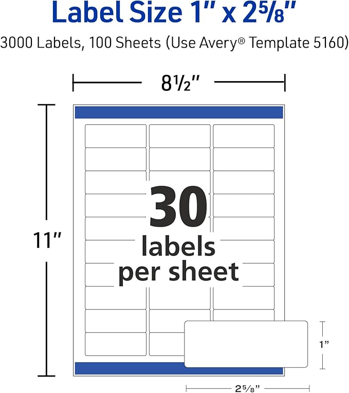 Avery Easy Peel Printable Address Labels - Image 6