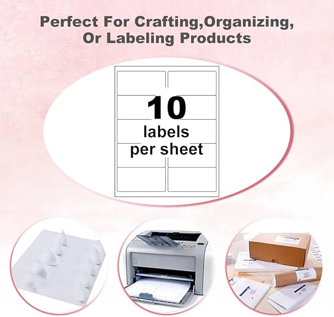 BESTEASY 10-UP Address Labels, /Address Mailing Labels 500 Sheets Shipping - Image 4
