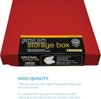 Lineco Folio Storage Box, Faux Leather Cover, Clamshell Design, 9.5x12.5x1.75 - Image 5