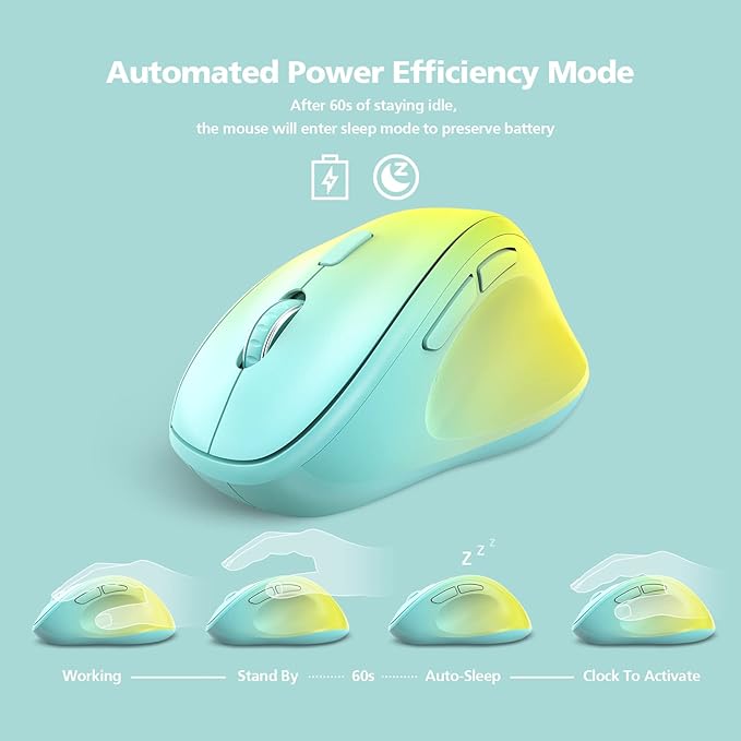 Ergonomic Wireless Mouse with USB Receiver - Image 2