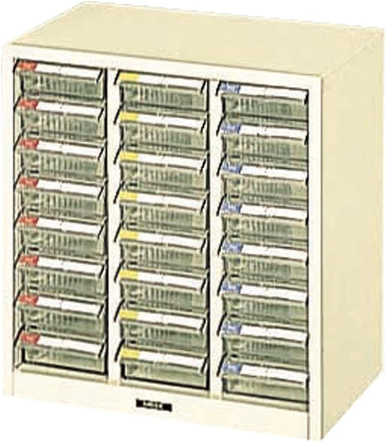 Nakabayashi PC-24 Pick Case, Shallow 8 Tiers, Ivory