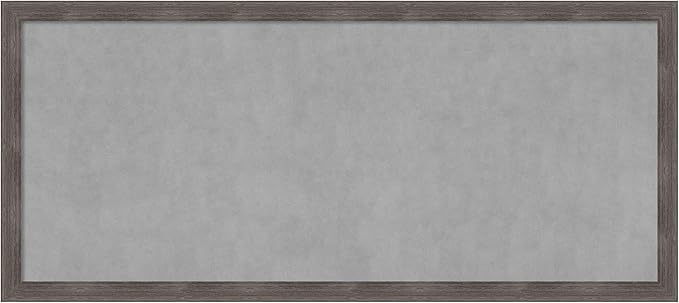 Amanti Art Grey Framed Magnetic Board 23x51 Oversize Vision Board by AmantiArt