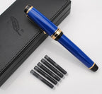 xixixiaozhu Metal Big Fountain Pen Set Medium Nib 0.7mm, Includes Ink Refill - Image 2