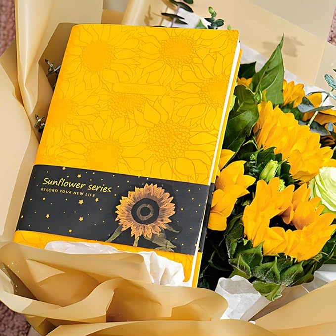 ipoul Sunflower Journal, Softcover Notebook, College Ruled Notebook, Lined - Image 6