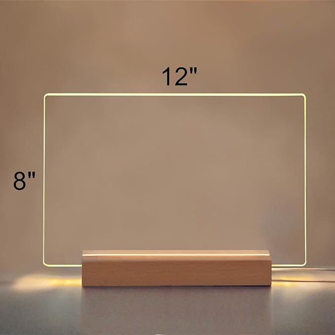 SetGame Led Note Board with Colors 7 Pens, Light Up Dry Erase Board with Stand - Image 3
