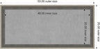 Amanti Art Grey Framed Magnetic Board 25x53 Oversize Vision Board - Image 2