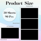 STARLIBOO Removable Colored Labels Stickers, 3X5 Inch Removable Large Label - Image 2