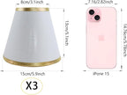 TAaMTYH small lamp shade chandelier shades set of 3，Fabric Lampshade - Image 2